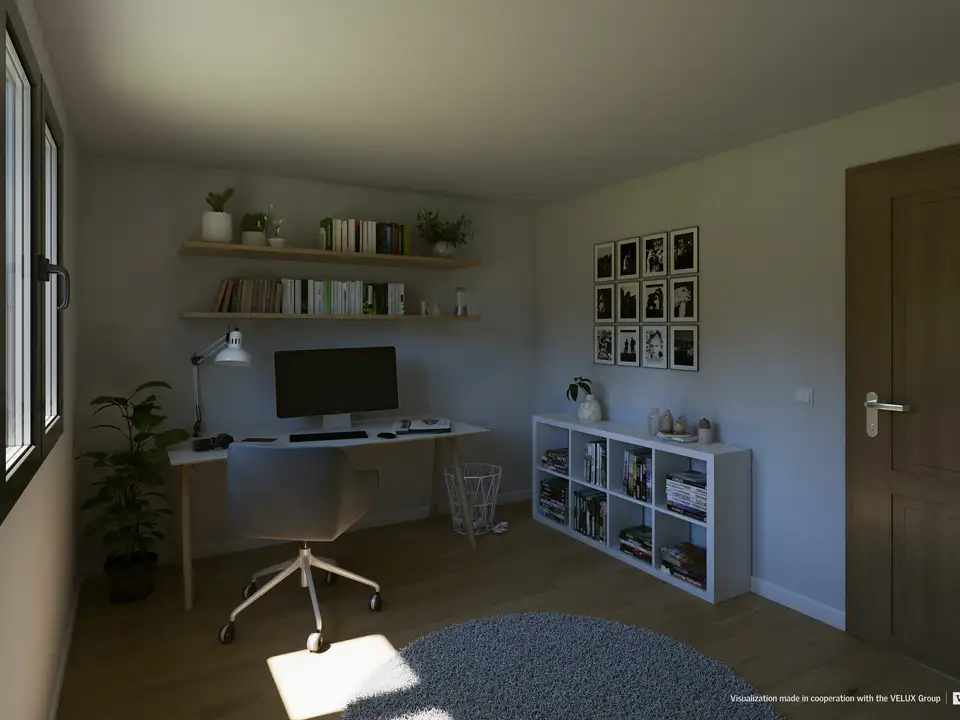 bureau avant installation d’une fenêtre de toit VELUX
