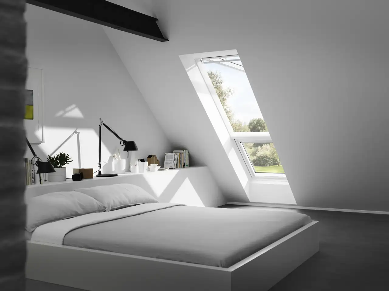 fenêtres de toit renforcent l’isolation écologique d’une chambre sous combles