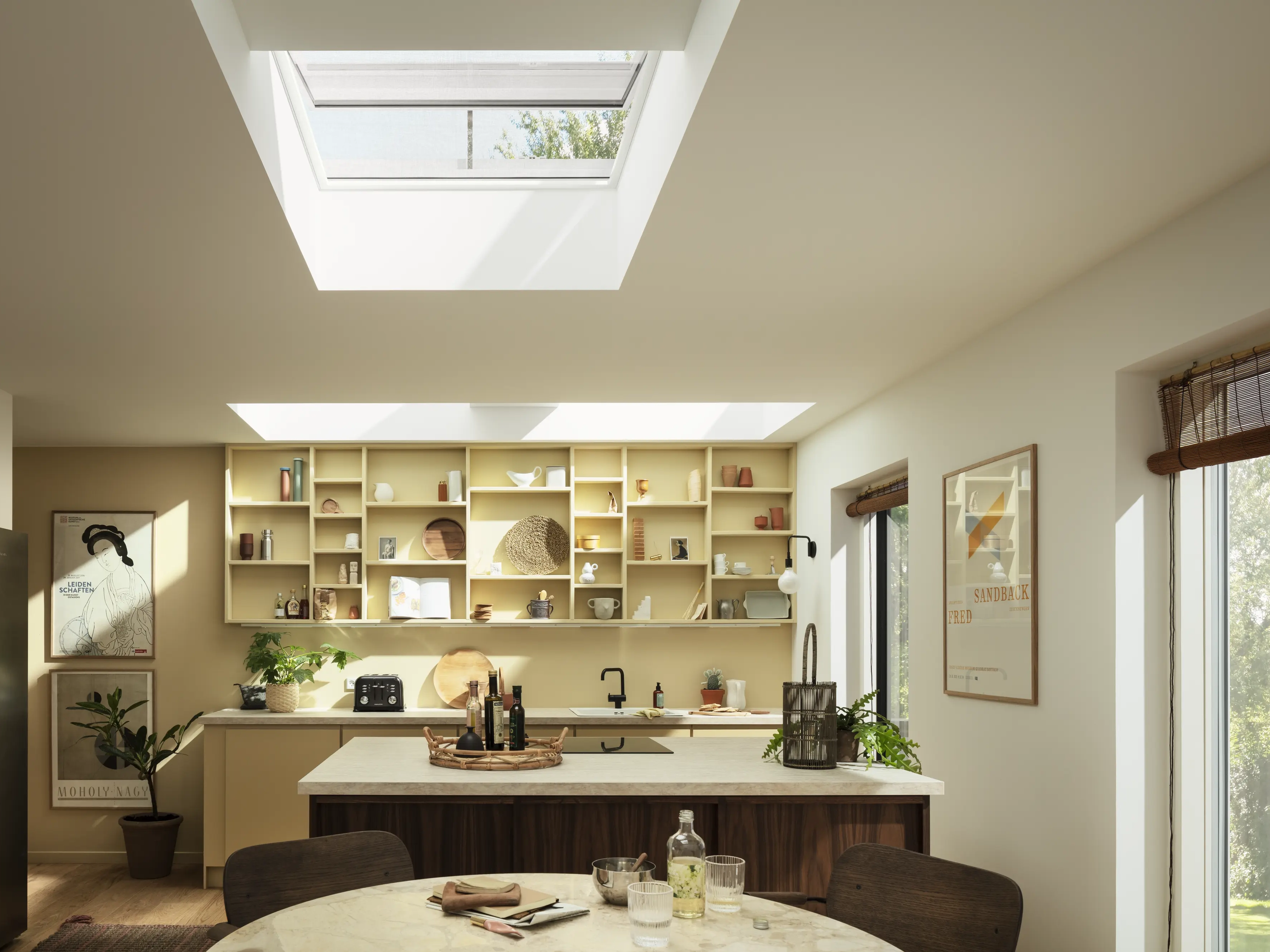 VELUX laat woonkeukens tot leven komen met daglicht van boven