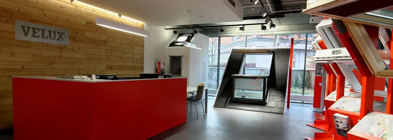 Showroom VELUX v Praha.