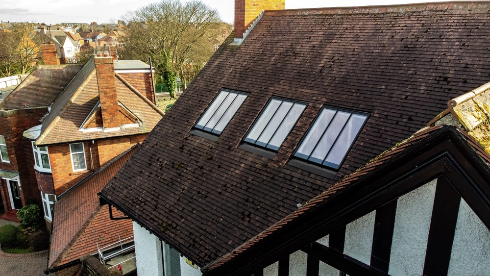 VELUX heritage roof windows seen from the outside