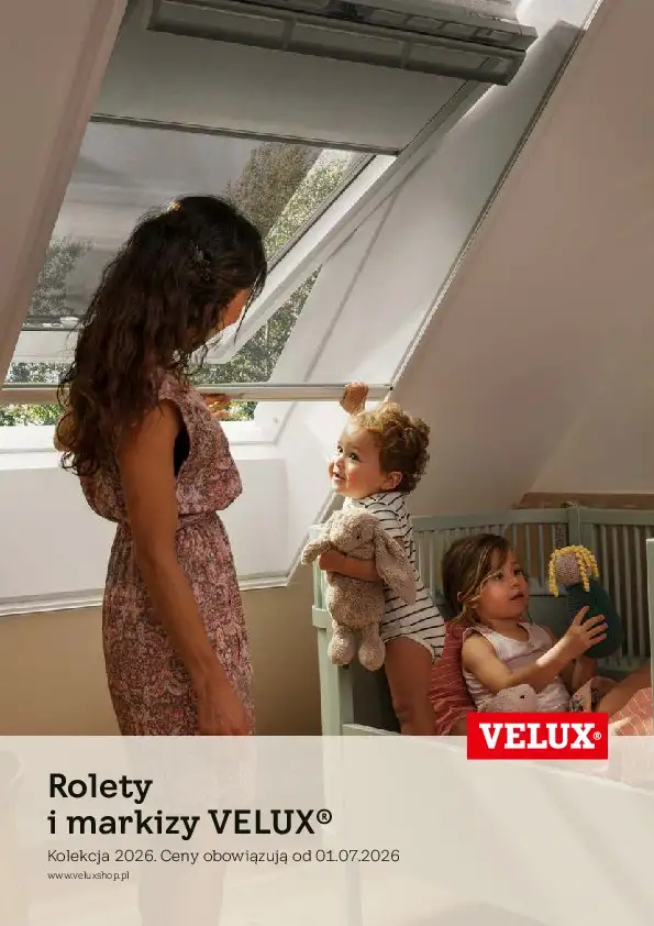 Zdjęcie na okładce broszury Rolety i markizy VELUX