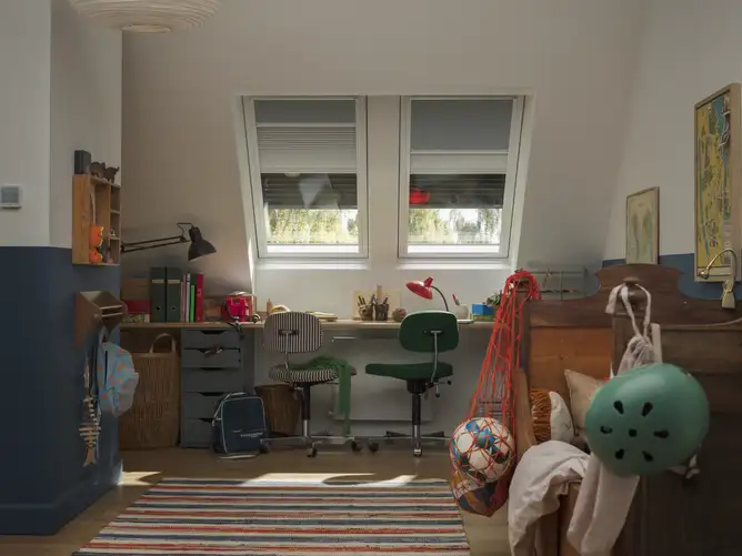 VELUX flat-roof window in a contemporary home