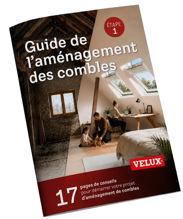 Attic transformed from dark loft to bright family room with VELUX roof windows and cozy decor.