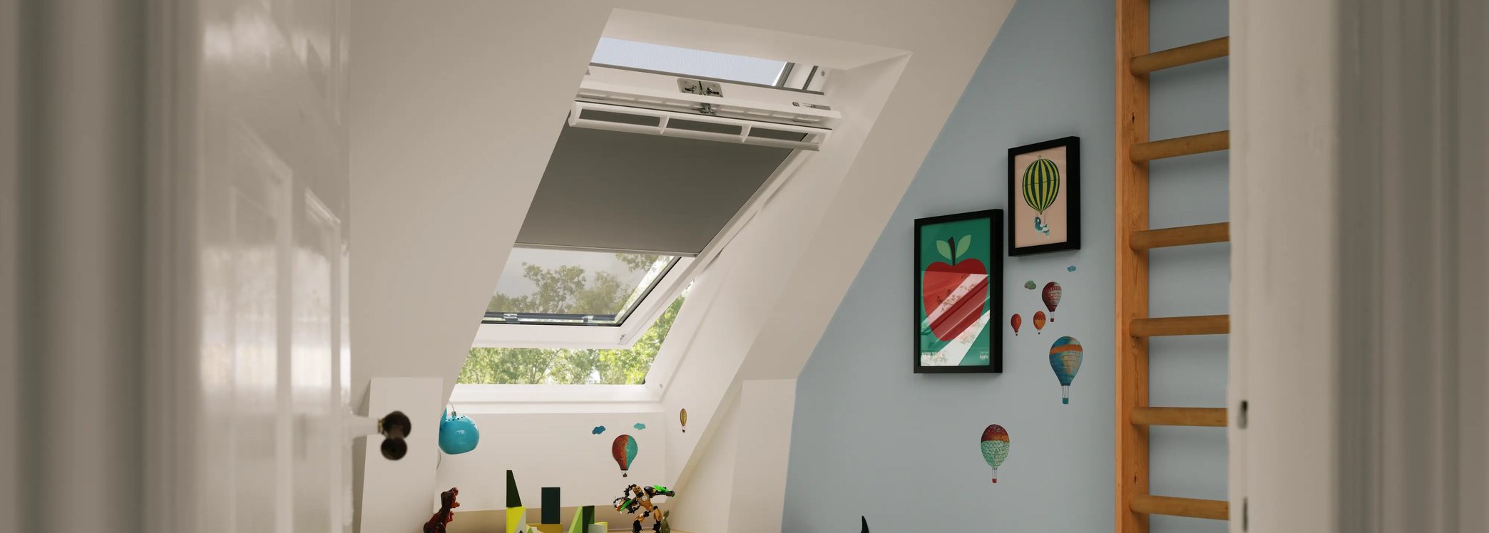 Improve indoor comfort with VELUX heat and light bundles. Reduce heat before it reaches the glass, control light and privacy, and save 10%.