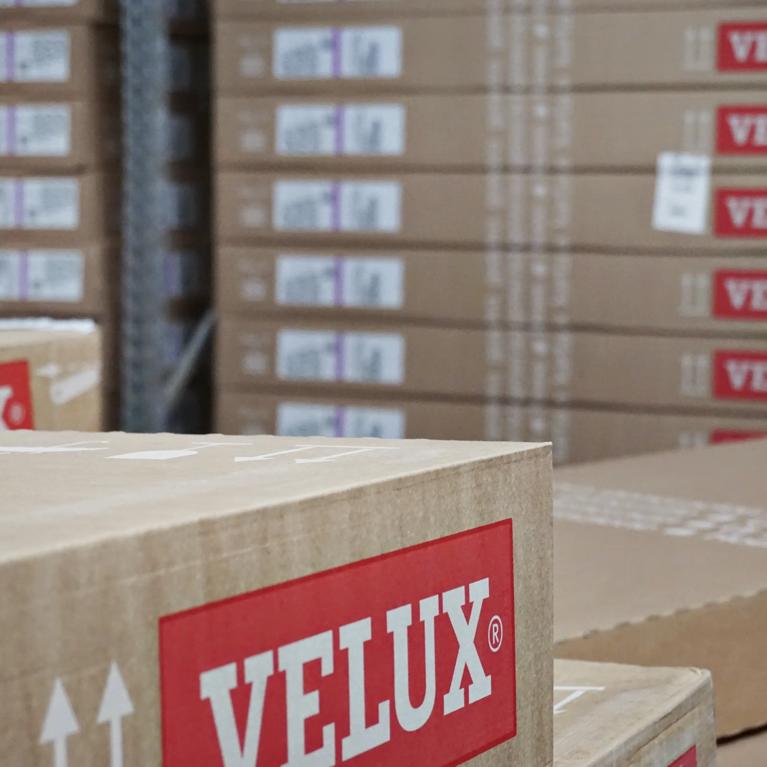 VELUX logotipo dėžutės