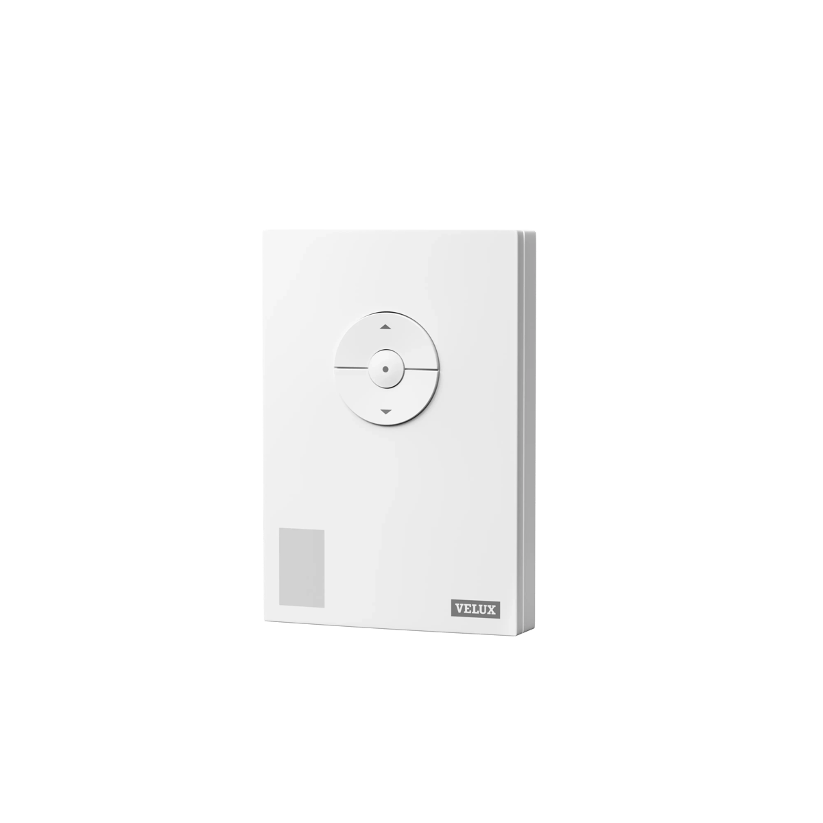 VELUX remote control for roof windows and blinds, minimalist design.