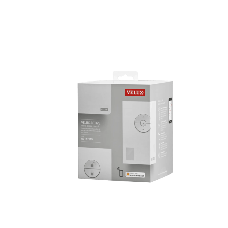VELUX Active indoor climate control system packaging.