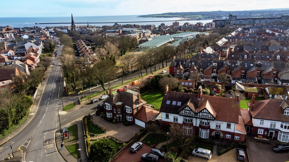 View of village with beautiful heritage homes
