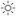Minimalist sun icon with radiating lines.