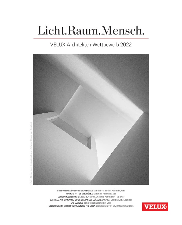 Broschüre VELUX Architektur-Wettbewerb 2022