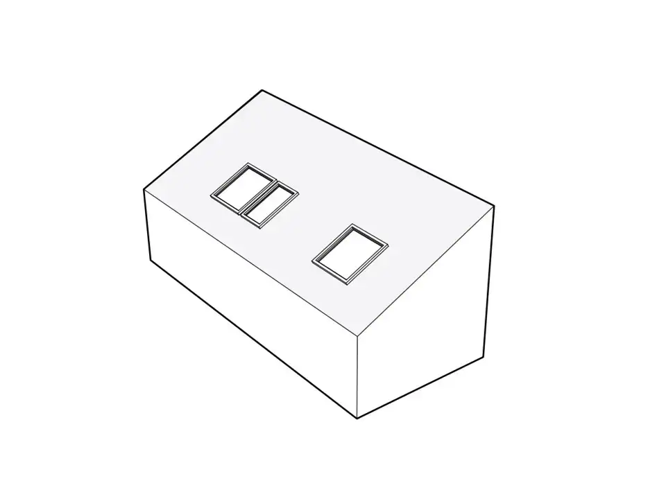 Schwarz-Weiss-Skizze von einem Pultdach | VELUX Magazin