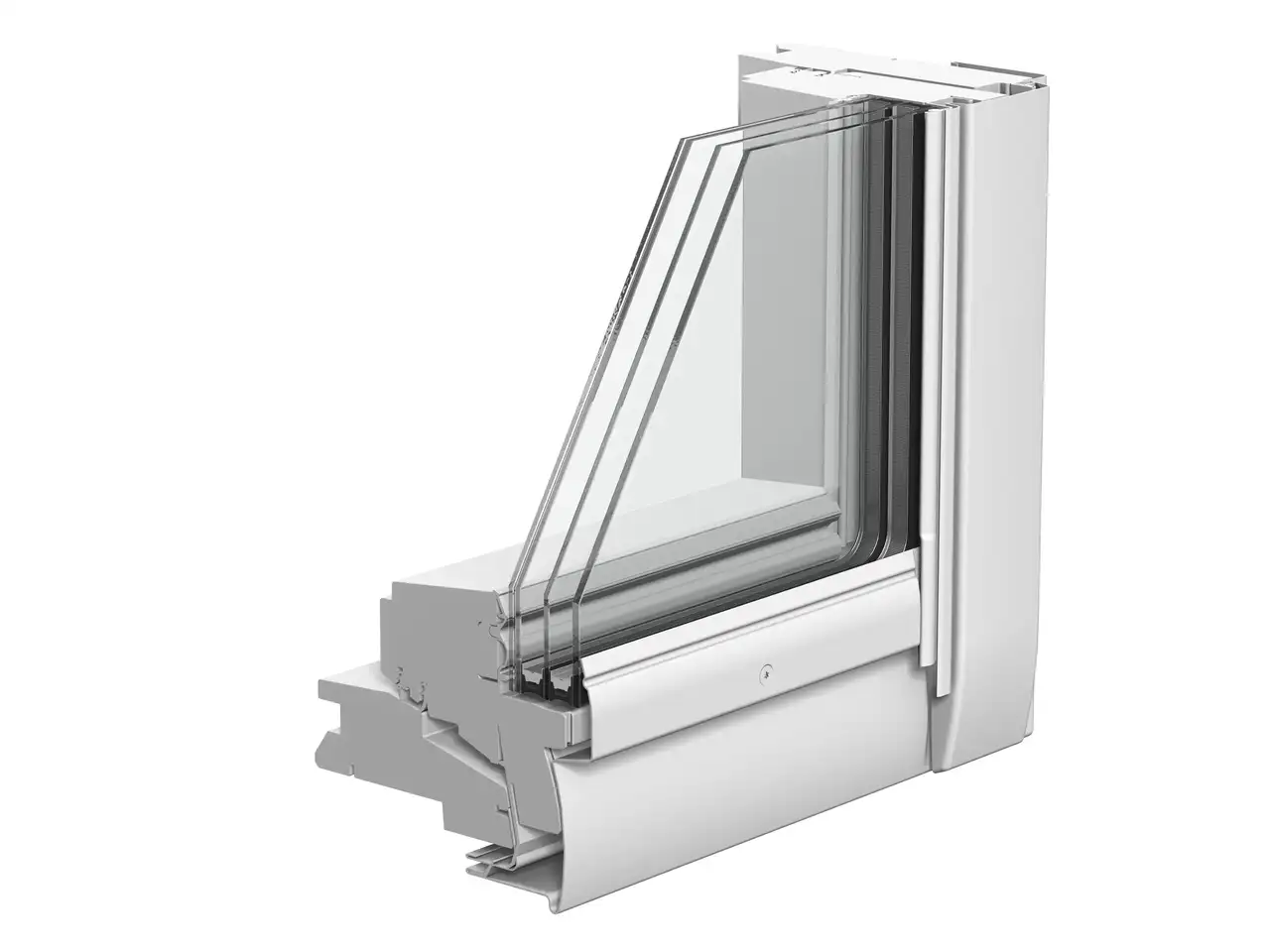 Sezione di una finestra per tetti a triplo vetro | Rivista VELUX