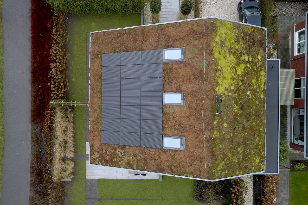 Großes Einfamilienhaus mit extensiver Dachbegrünung | VELUX Magazin
