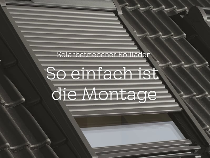 VELUX roller shutters easy to install DIY