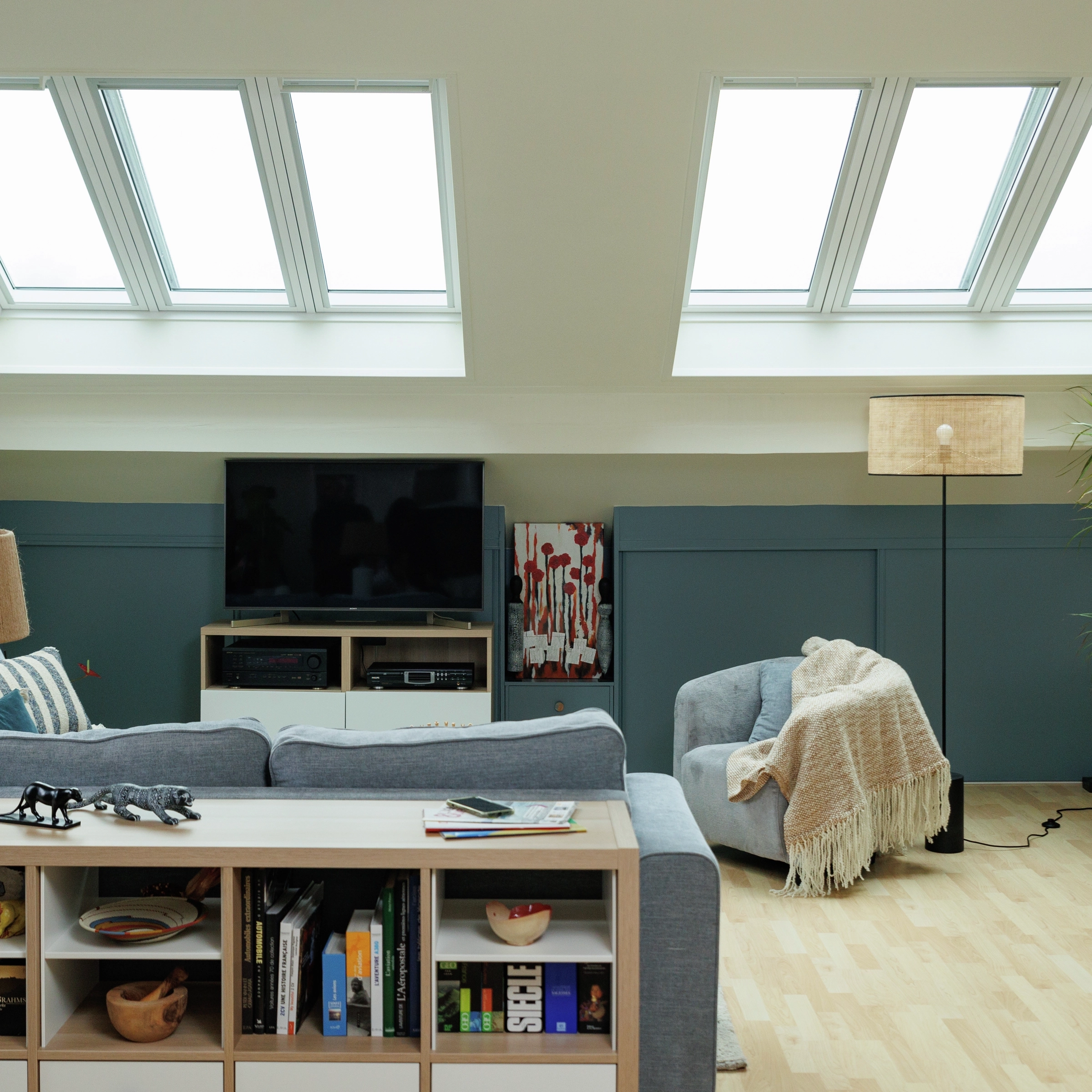 Meuble de rangement sous pente verrière 3en1 VELUX
