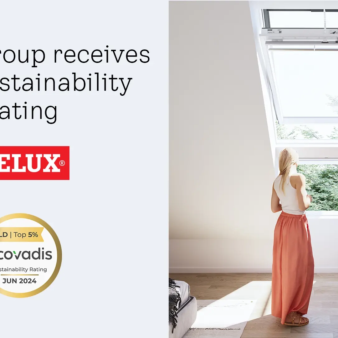 VELUX Gruppen får guldmedalje af EcoVadis for andet år i træk