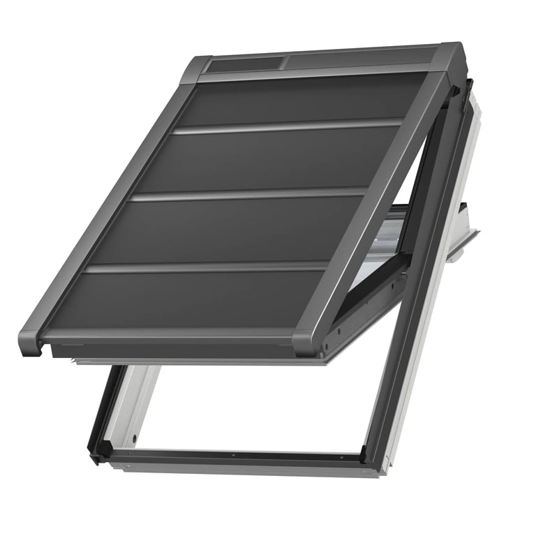 Voor in je dakraam: een Velux rolgordijn zorgt voor goede verduistering
