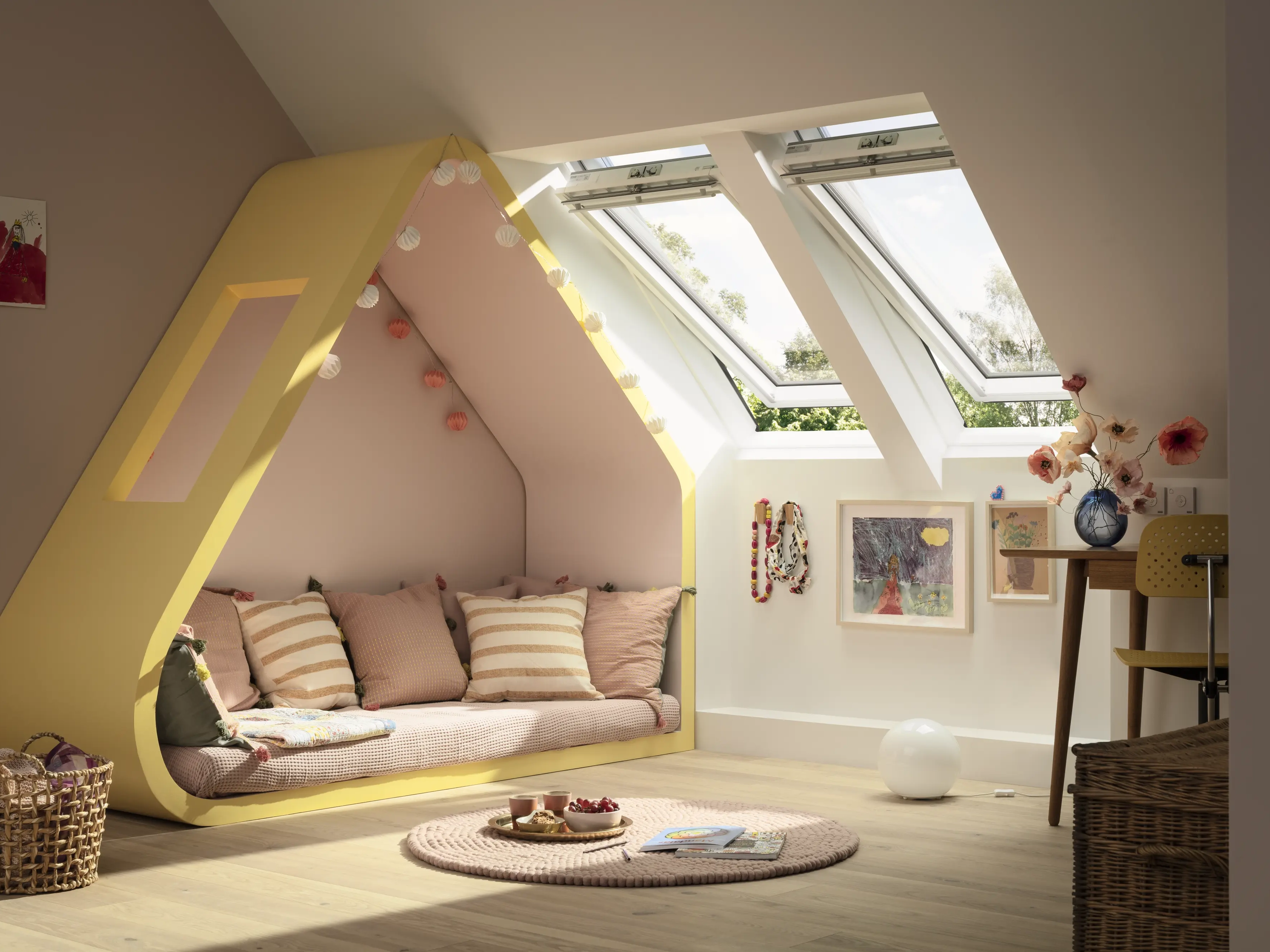 Loft transformed with several VELUX roof windows
