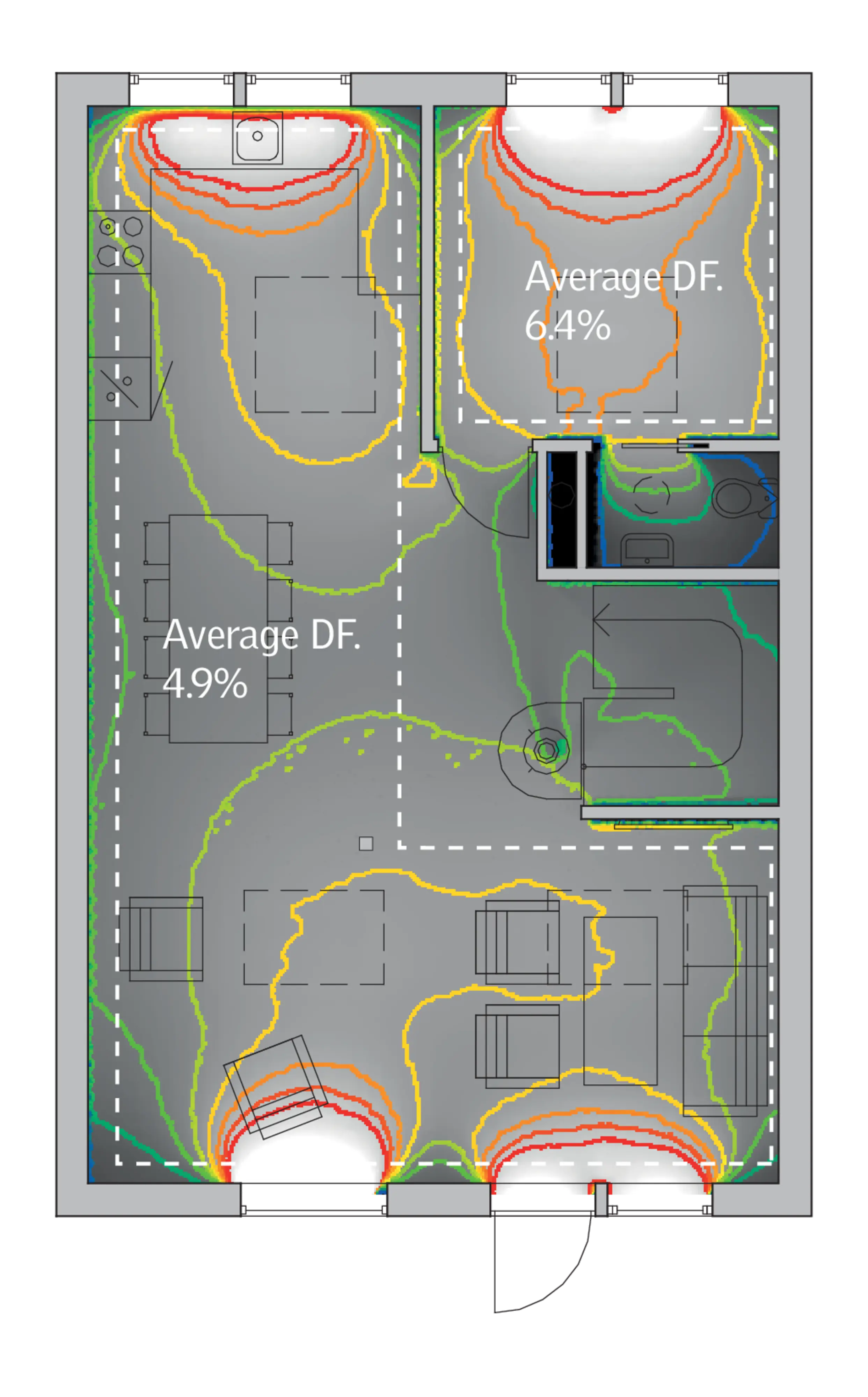 521575-01 First  floor plan  daylight analysis.ai