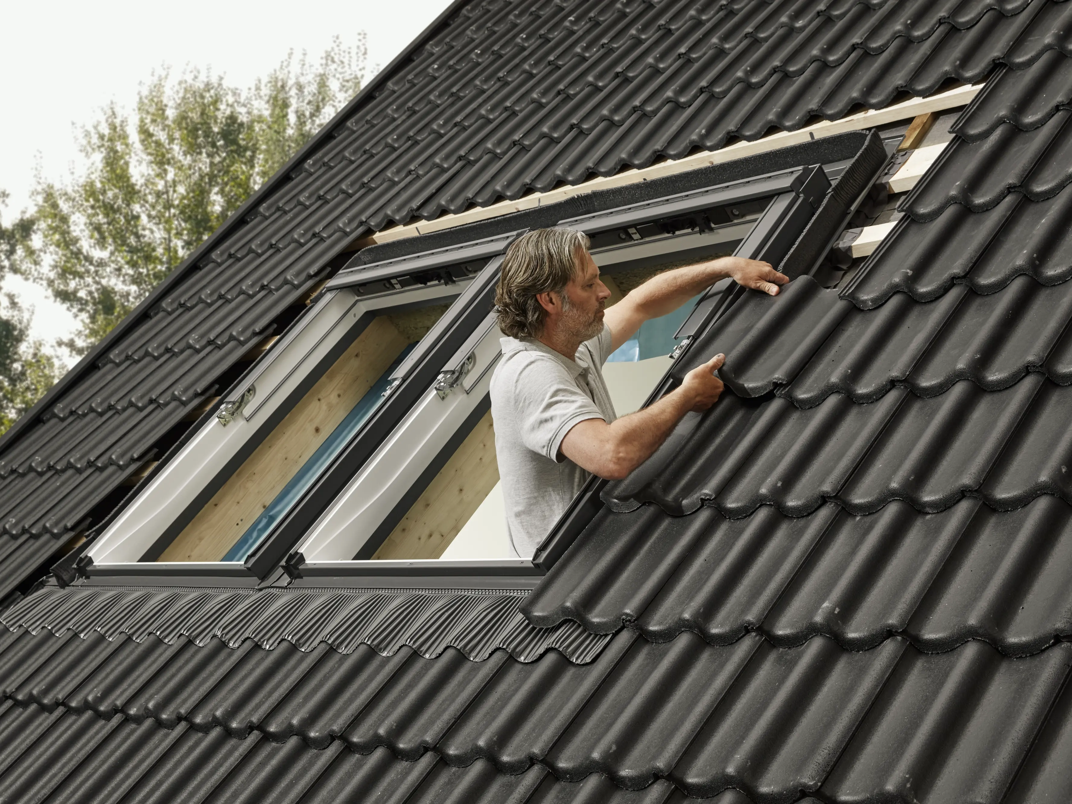 Installation of roof