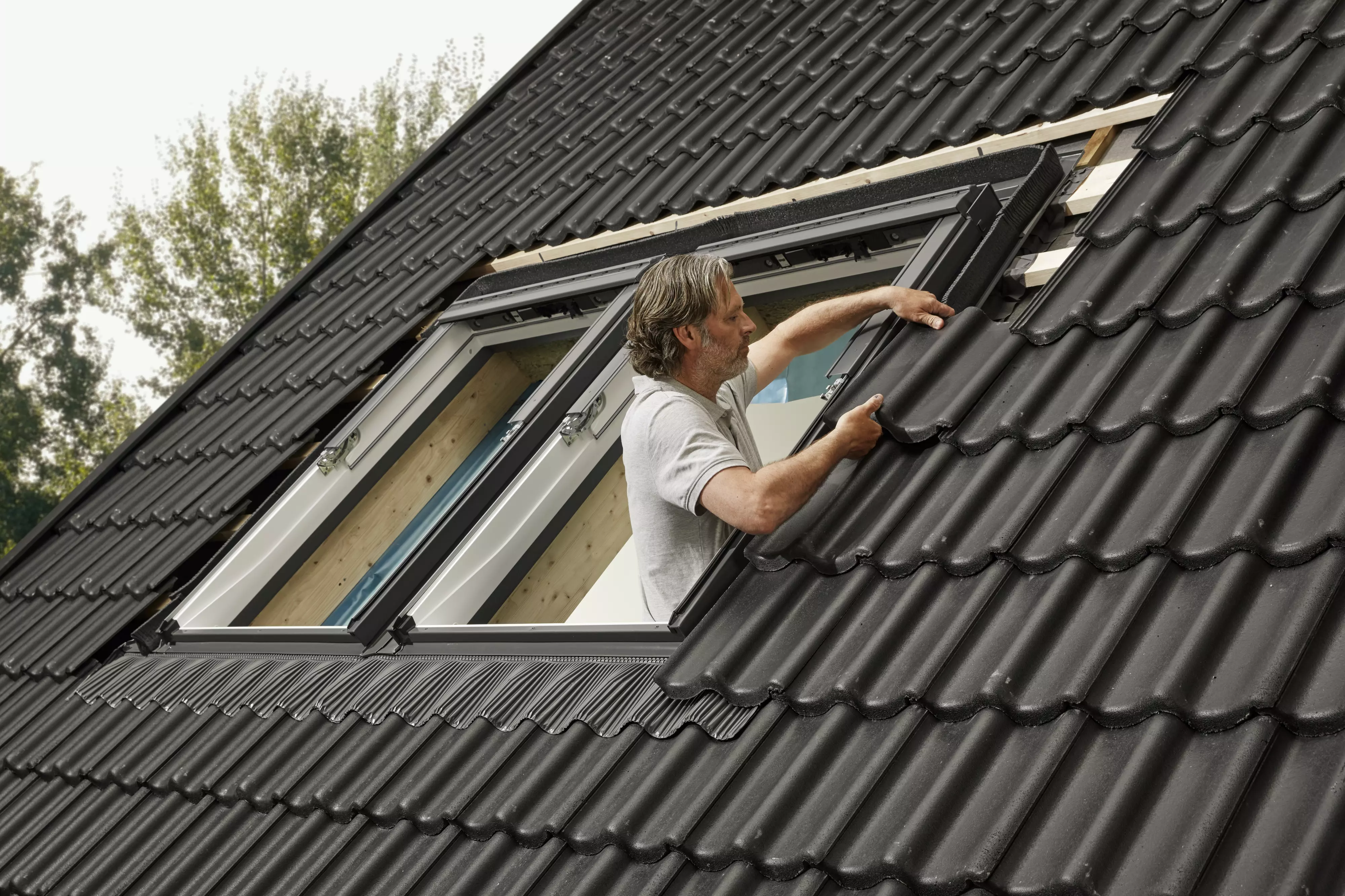 Installation of roof