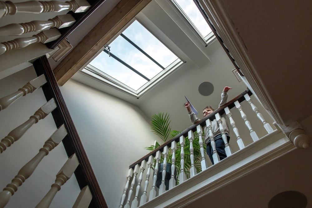 VELUX heritage roof window used as a light tunnel