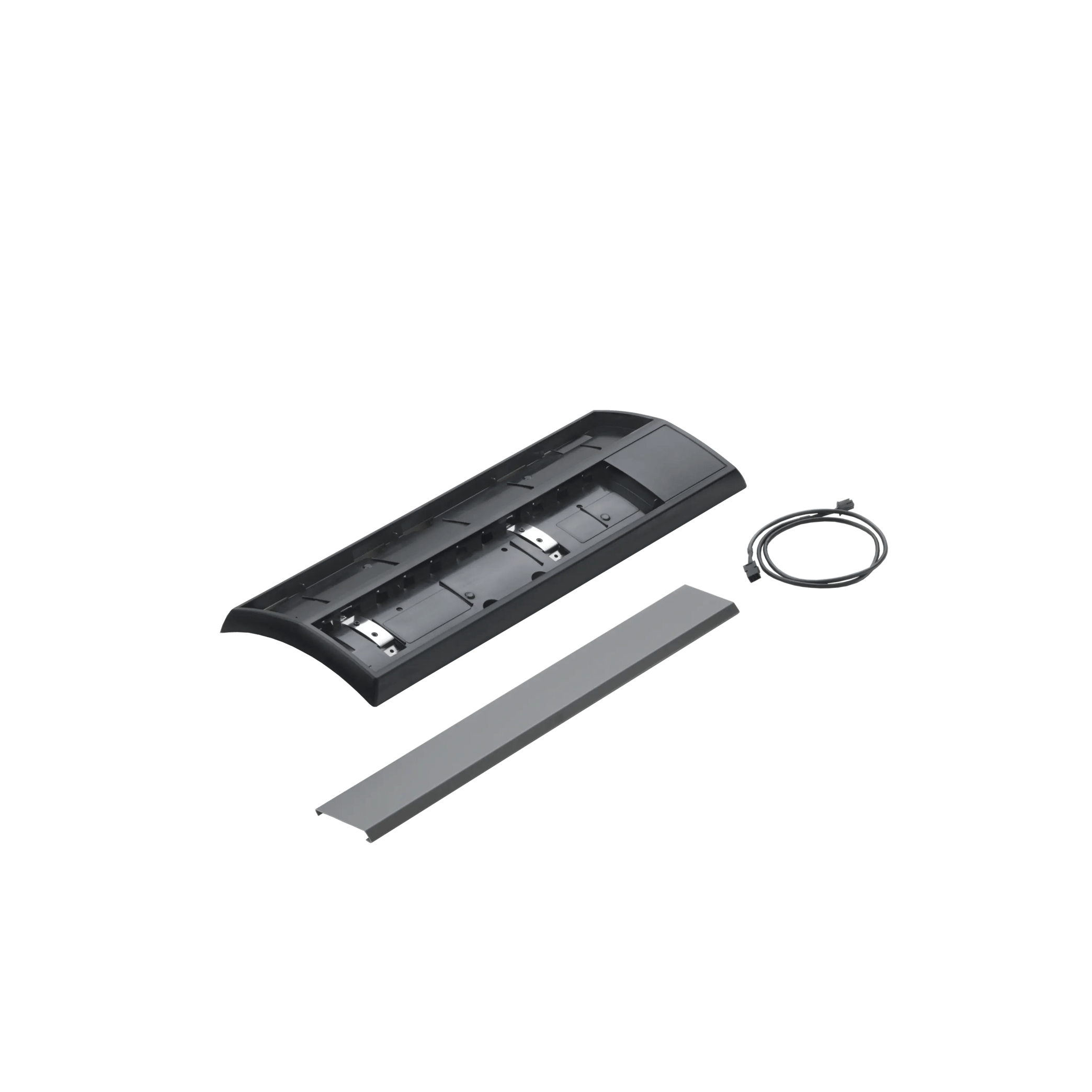 Electronic device components including casing, cable, and panel.
