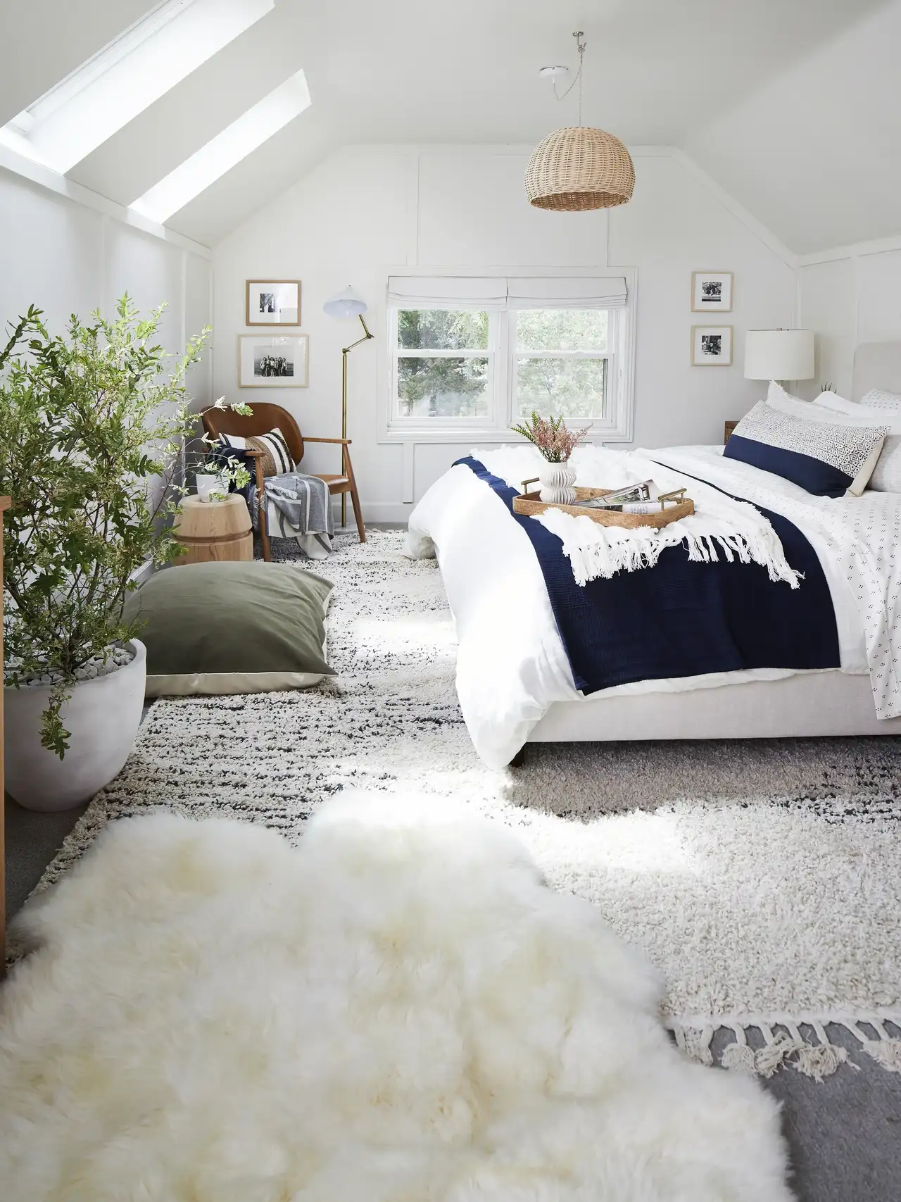 chambre avec déco tendance