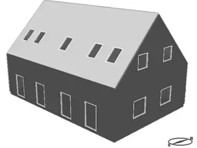 Modern house with multiple VELUX roof windows and dark facade.